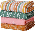 4 Set Muslin Swaddle Blankets Receiving Blanket by CoolaPeach