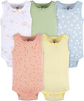 Gerber Baby Girls Multi-Pack Sleeveless Onesies Bodysuit by Gerber