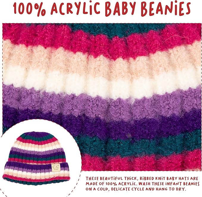 Funky Junque Baby Winter Hat – Cute Newborn Hats, Cozy Warm Infant Beanie, Soft Knit Stocking Stuffer for Babies 0–12 Months