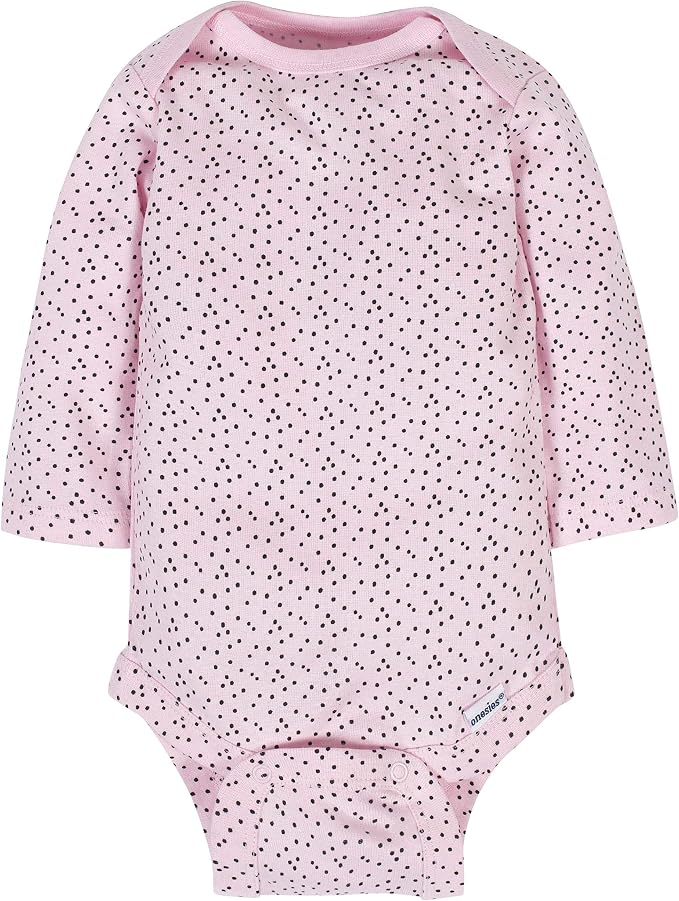Gerber Baby Girls' 6-pack Long-sleeve Onesies Bodysuits - Image 5