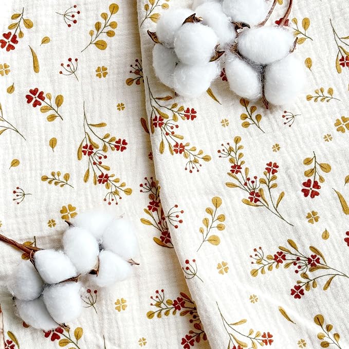 CREVENT 40''X40'' 100% Organic Cotton Muslin Baby Blanket - Image 7