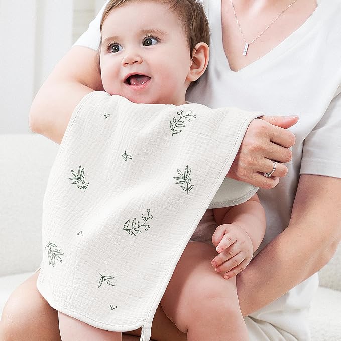 Susurration Muslin Burp Cloths, Soft Baby Burping Cloths - Image 5