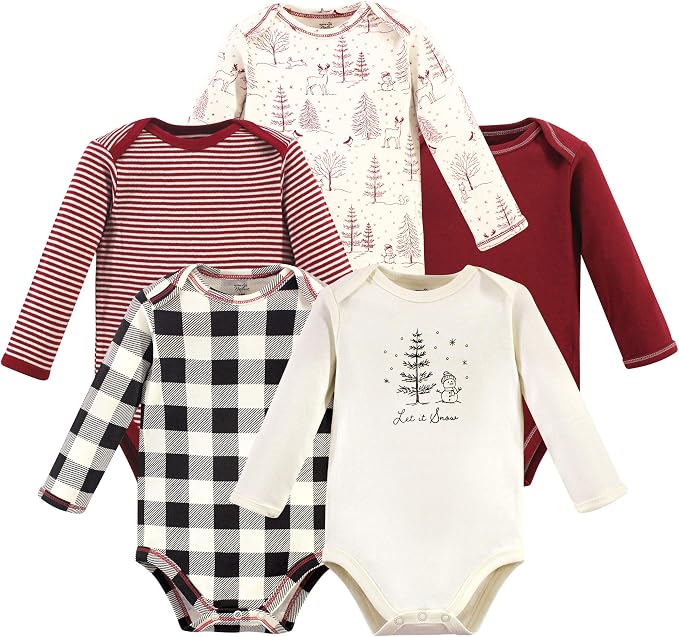 Touched by Nature Unisex Baby Organic Cotton Long-Sleeve Bodysuits by TouchedbyNature
