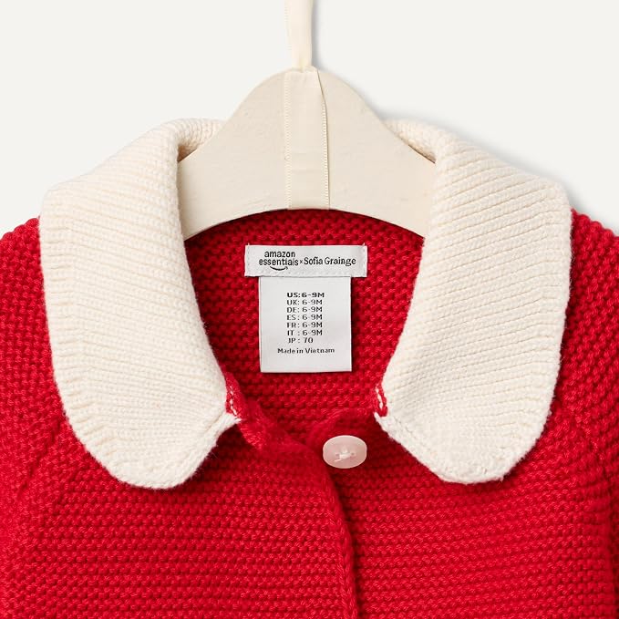 Amazon Essentials x Sofia Grainge Unisex Toddlers and Babies' Peter Pan Collar - Image 5