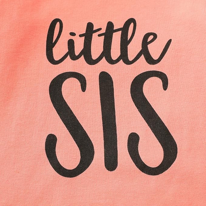 AMAWMW Newborn Baby Girl Little Sister Sleeper Gown Stripe Long Sleeve - Image 7