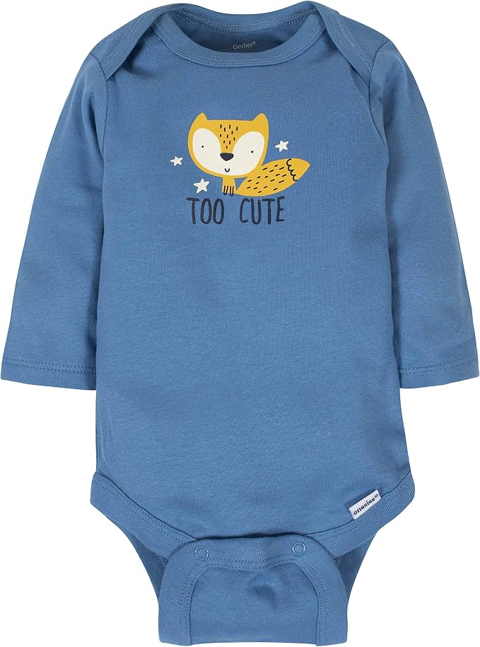 Gerber Baby Boys 6-Pack Long Sleeve Onesies Bodysuit - Image 5