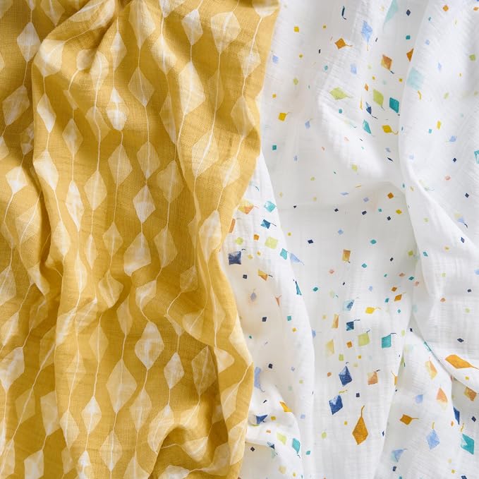 aden + anais Essentials Cotton Muslin Swaddles, Breathable Baby Blanket - Image 2