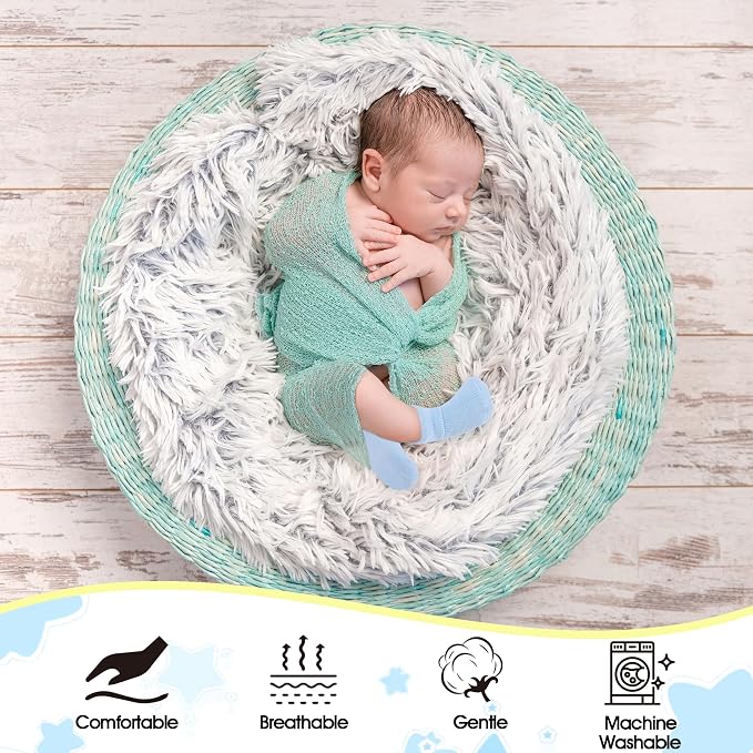 8 Pairs Newborn Socks Thick Cotton Terry Turn Cuff Baby Socks 0-6 Months Cute - Image 4