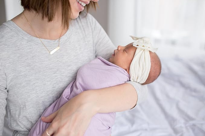 Copper Pearl Swaddle Blankets for Newborns | Soft Stretchy Receiving Blankets - Image 5