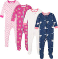 Gerber Baby Girls 4-pack Footed Pajamas by Gerber