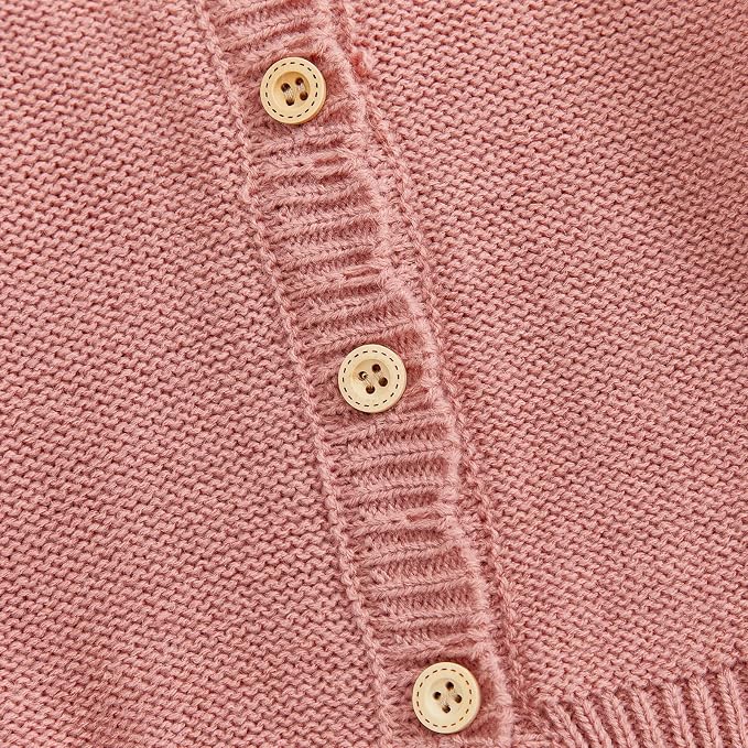 Baby Girl Cardigan Long Sleeve Button Up Sweater Toddler Girl Fall Outfits - Image 6