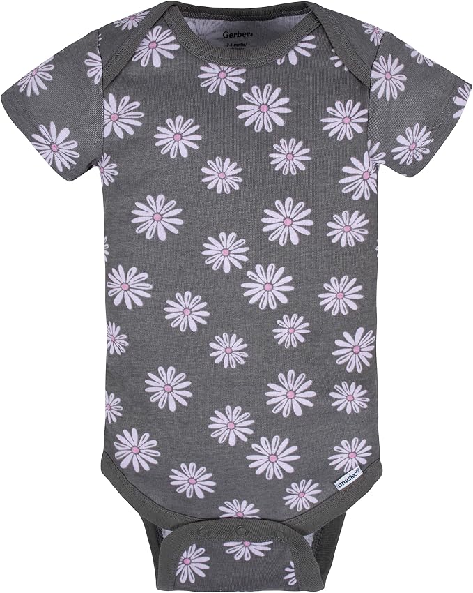 Gerber Baby Girls' 8-pack Short Sleeve Onesies Bodysuits - Image 3