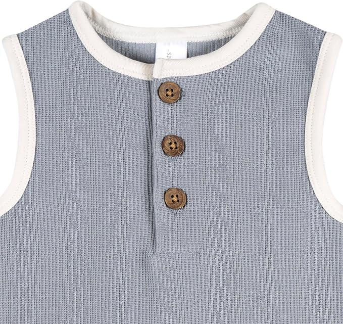 Modern Moments by Gerber Baby Boys' Sleeveless Romper - Image 2