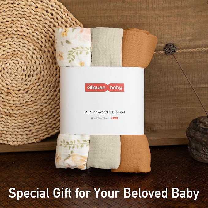 GLLQUEN BABY Muslin Swaddle Blankets - Image 9