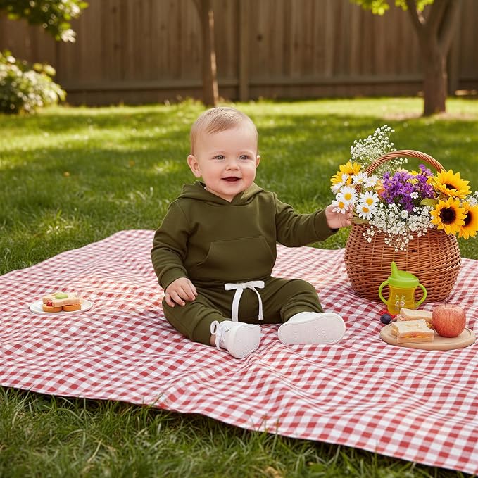 Aalizzwell Infant Baby Winter Hoodie Outfit - Image 2
