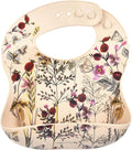Three Little Tots Modern Silicone Baby Bib – Adjustable Fit Waterproof Catch by ThreeLittleTots