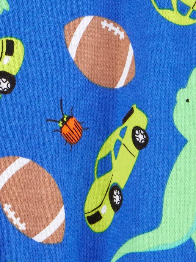 Simple Joys by Carter's Baby Boys 3 pack Snug Fit Footed Cotton Pajamas - Image 5