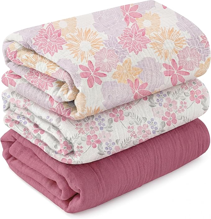 GLLQUEN BABY Muslin Swaddle Blankets by GLLQUENBABY