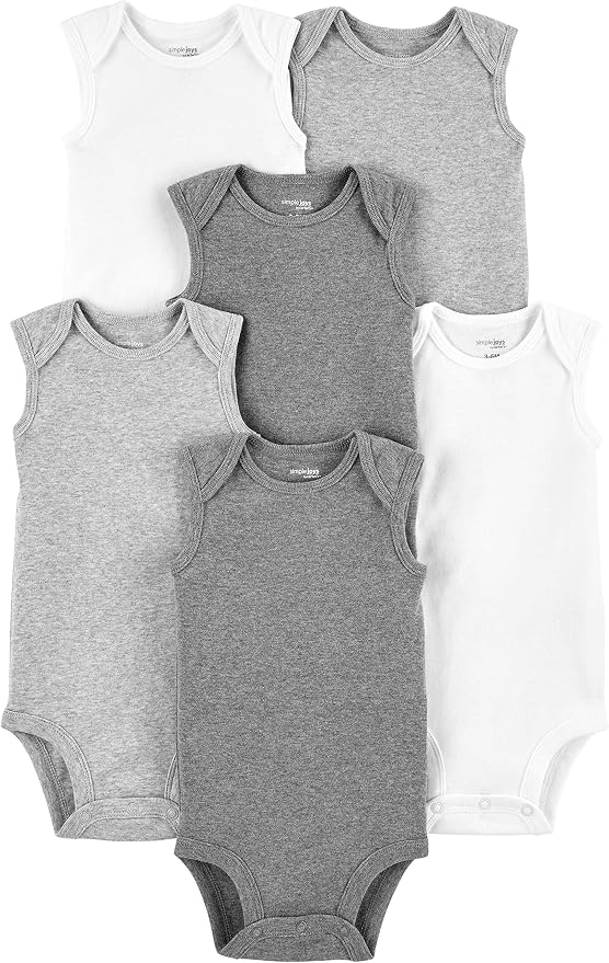 Simple Joys by Carter's Unisex Babies' Short-Sleeve Bodysuit by SimpleJoysbyCarters