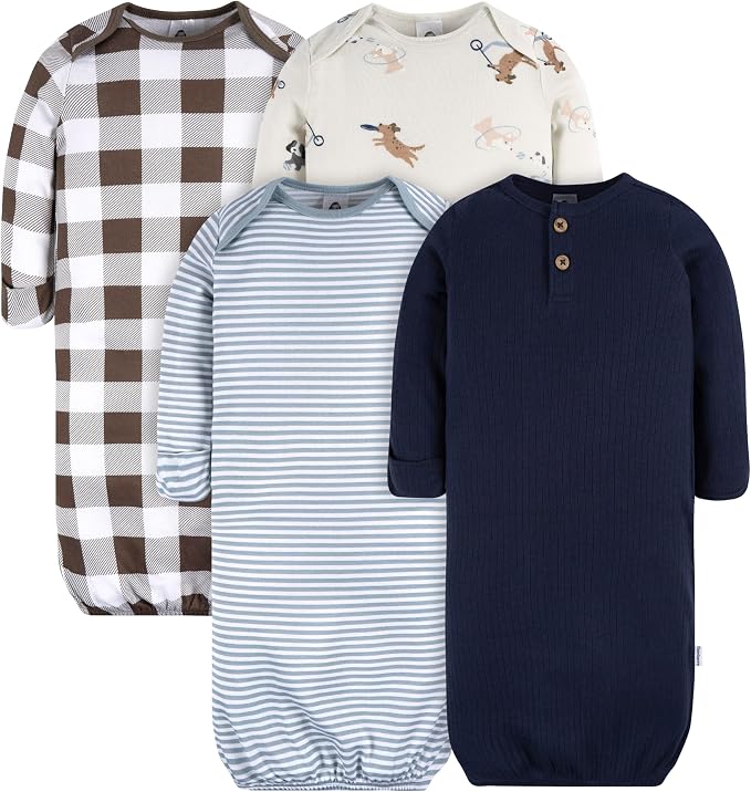 Gerber Baby Boys 4-Pack Sleeper Gown by Gerber