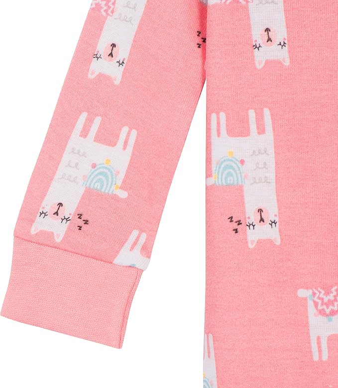 Gerber Baby Girls 2-Pack Footed Pajamas - Image 6
