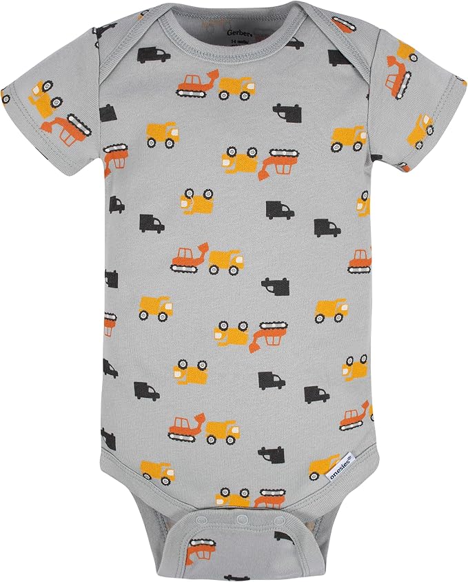 Gerber Baby Boys 8-Pack Short Sleeve Onesies Bodysuits - Image 3