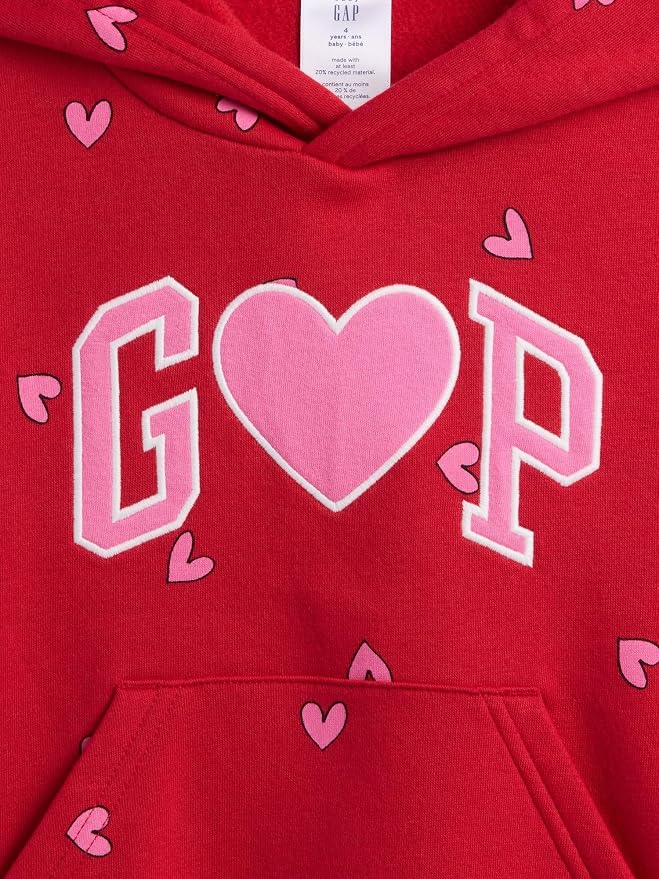 GAP Baby-Girls Playtime Favorites Logo Pullover Hoodie Hooded Sweatshirt - Image 3
