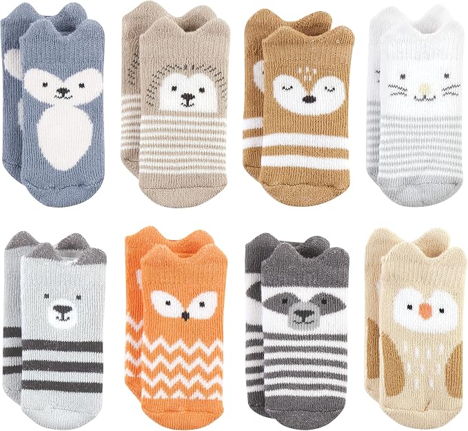Hudson Baby Baby 8-pack Cotton Rich Newborn and Terry Socks by HudsonBaby