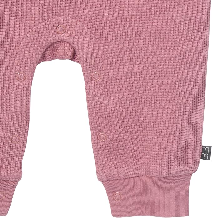 Modern Moments by Gerber Baby Henley Waffle Knit Romper - Image 3