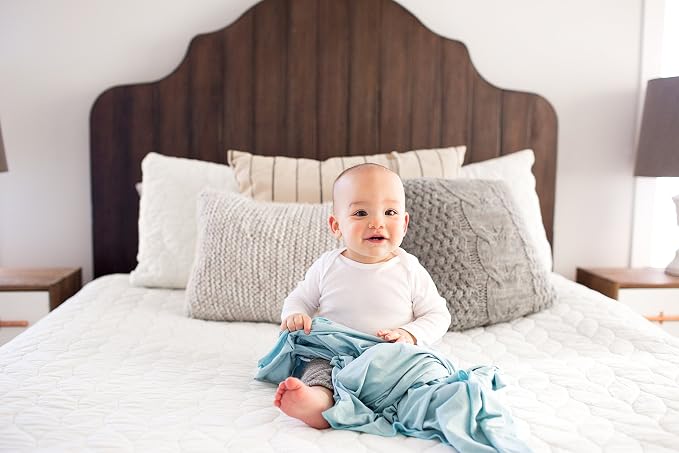 Copper Pearl Swaddle Blankets for Newborns | Soft Stretchy Receiving Blankets - Image 8