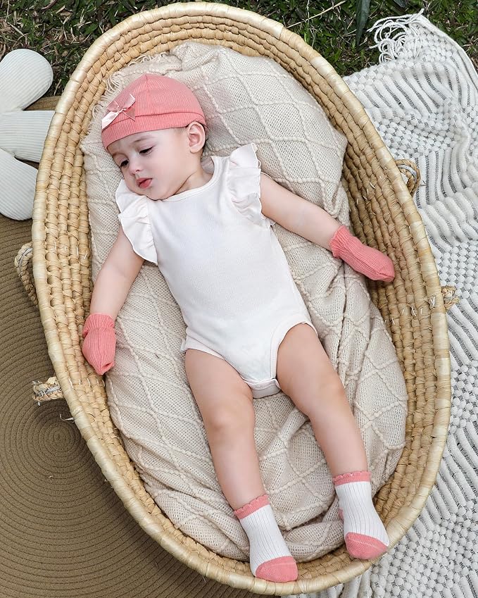 Baby Bodysuits Ribbed Mix Summer Newborn Boy Girl Clothes 5-pack | Multiple - Image 5