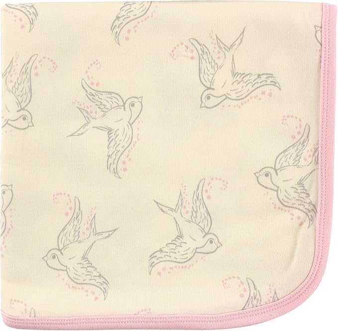 Touched by Nature Unisex Baby Organic Cotton Swaddle, Receiving and - Image 2