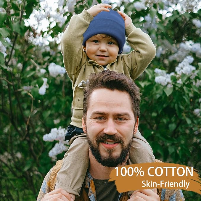 vidsel 100% Cotton Toddler Beanie Hats - Image 4
