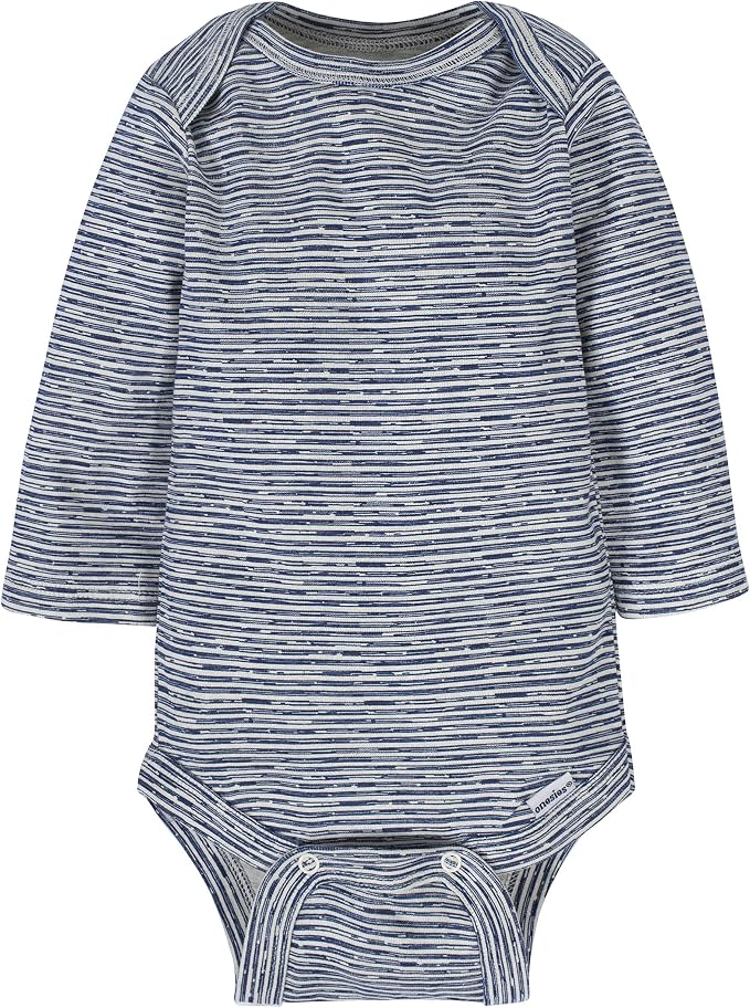 Gerber Baby Boys 6-Pack Long Sleeve Onesies Bodysuit - Image 8