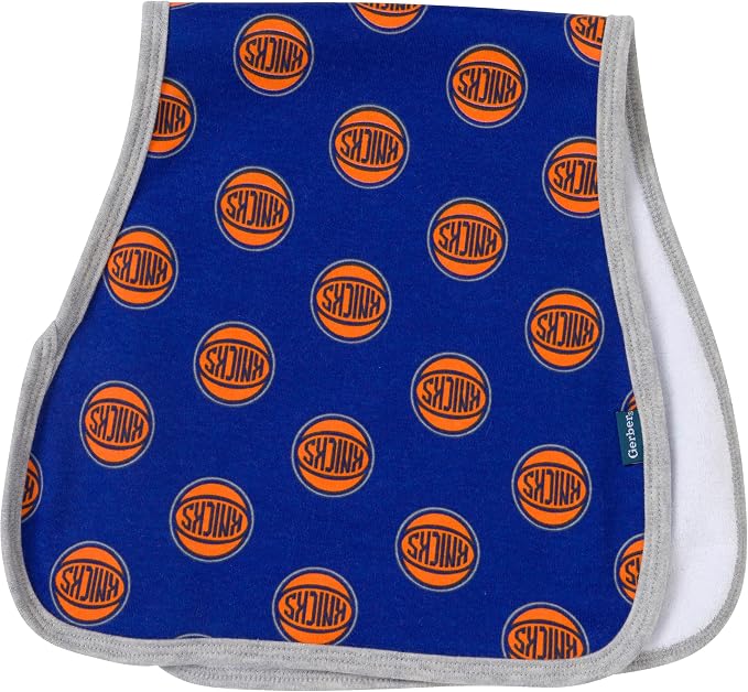 Gerber Baby NBA Bandana Bib and Burp Cloth Set - Image 5