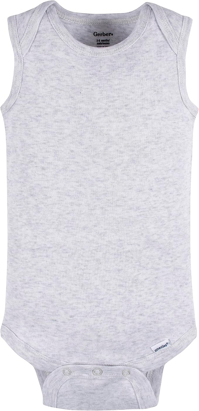Gerber Baby Boys Multi-Pack Sleeveless Onesies Bodysuit - Image 6
