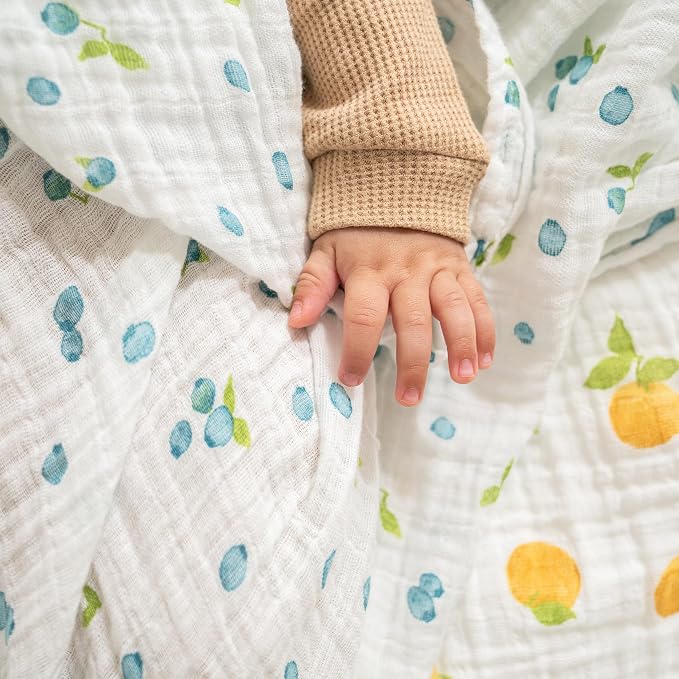 aden + anais Boutique Organic Cotton Muslin Swaddle 2 Pack, Breathable Baby - Image 2