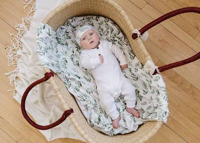 Copper Pearl Swaddle Blankets for Newborns | Soft Stretchy Receiving Blankets - Image 8