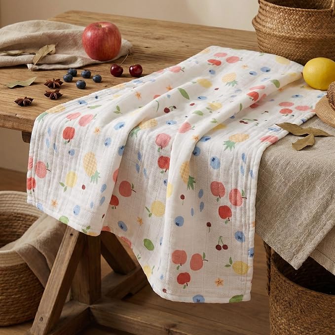 GLLQUEN BABY Receiving Blankets Muslin Swaddle Blanket - Image 6