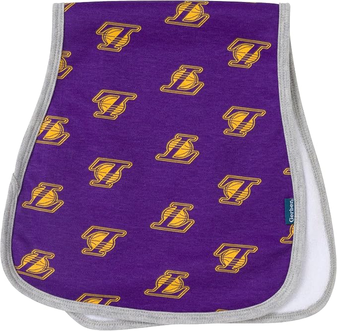 Gerber Baby NBA Bandana Bib and Burp Cloth Set - Image 5