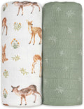GLLQUEN BABY Muslin Swaddle Blankets 2Pk Receiving Blanket Large 35" x 40" | by GLLQUENBABY