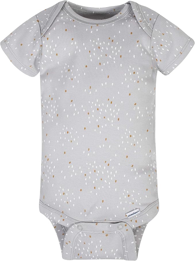Gerber Baby Boys & Girls 8-Pack Short Sleeve Onesies Bodysuits - Image 5