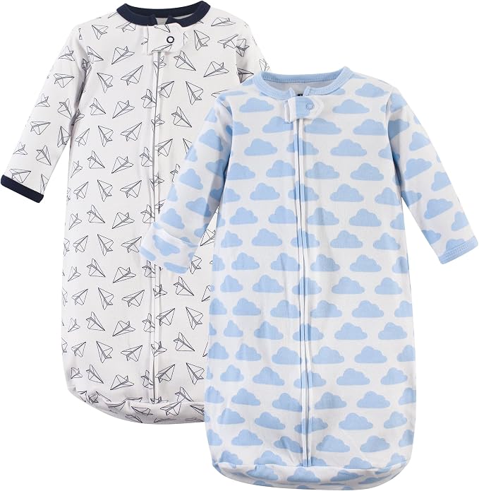 Hudson Baby Unisex Baby Cotton Long-Sleeve Wearable Sleeping Bag by HudsonBaby