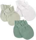 HonestBaby Baby 100% Organic Cotton Multipack Cap Hats and No Scratch Mitts by HonestBaby