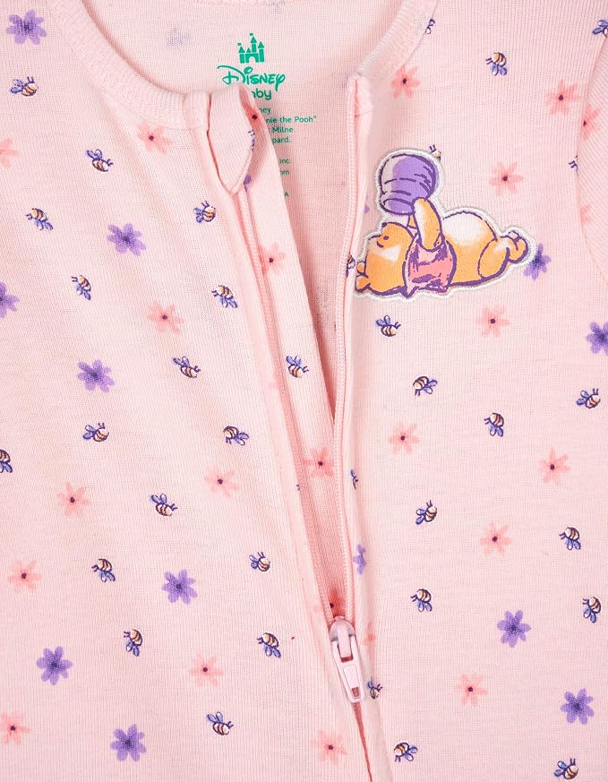 Disney Baby Girls' 2-Pack Footed Sleep N' Play Newborn to Infant - Image 5