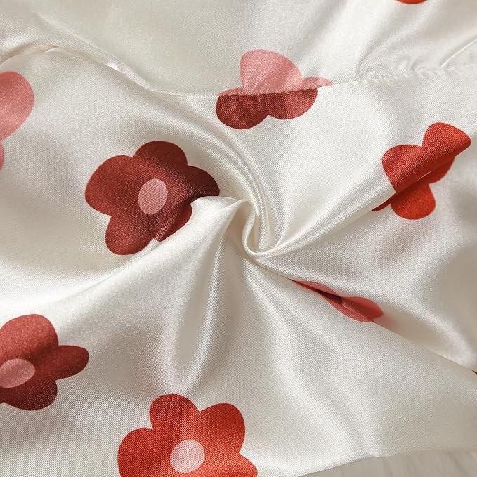 Kids Baby Girl Boy Satin Pajamas Set Button Down Sleep Shirt Top+Long Pants - Image 8
