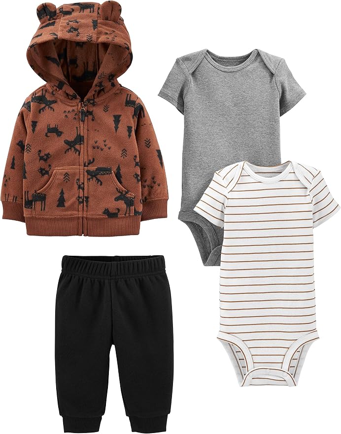 Simple Joys by Carter's Baby Boys 4-piece Jacket, and Bodysuit Set by SimpleJoysbyCarters