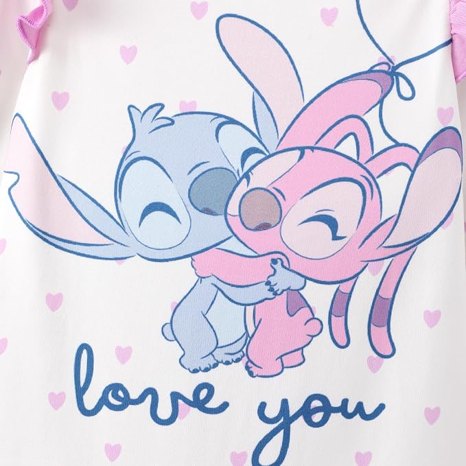 Disney Stitch Princess Minnie Winnie Marvel Baby Girls Ruffle Long Sleeve - Image 7