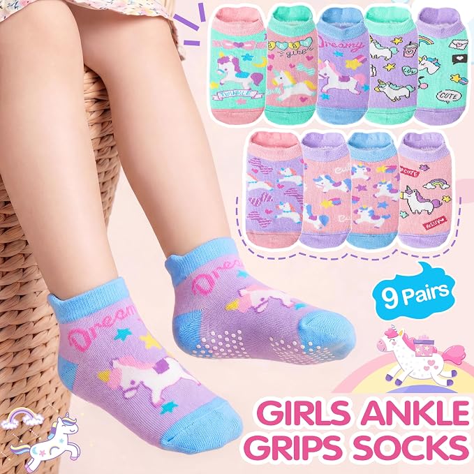 Welwoos Baby Girls Boys Toddlers Grips Socks Kids Non Slip Anti Skid Ankle - Image 3