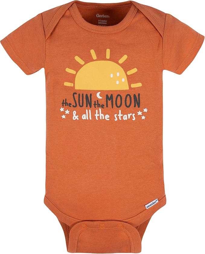 Gerber Baby Boys & Girls 8-Pack Short Sleeve Onesies Bodysuits - Image 4